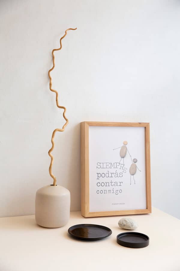 cuadro de poesia en piedra para regalar