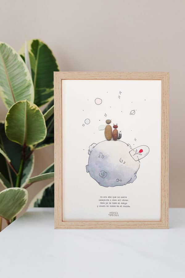 poesia en piedra cuadro del principito